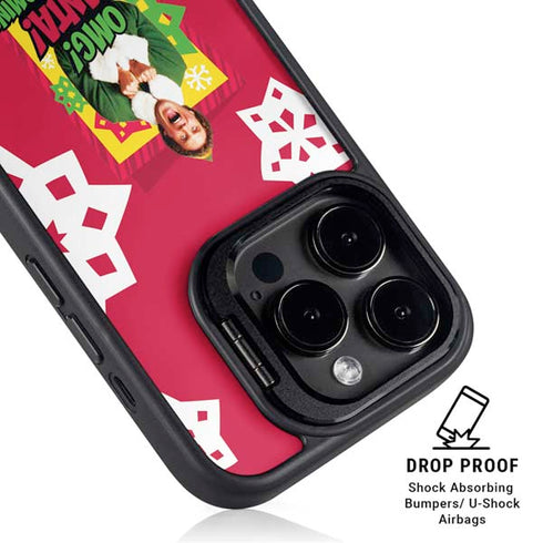 Elf OMG Santas Coming iPhone 14 Pro Kickstand Case